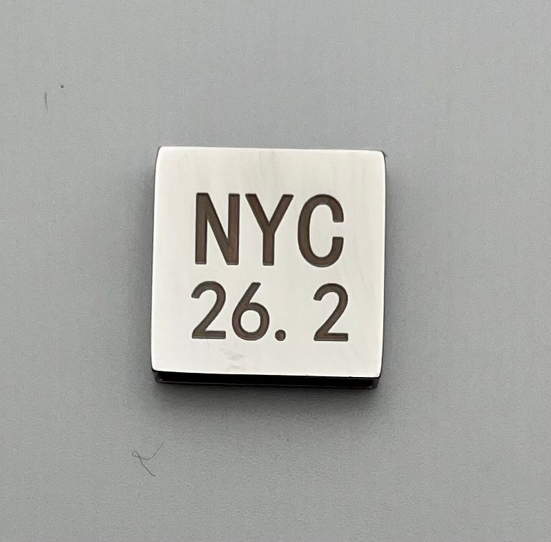 NYC 26.2 Slider Charm
